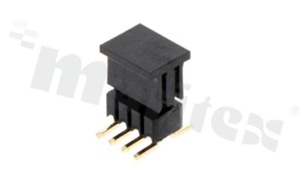 Pin Header; pitch 1.27mm; 2x4 pins; assembly: SMT; male; vertical; double row