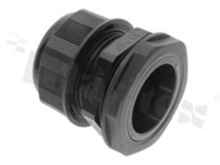 Cable gland PG29; nylon; PG29 13-20mm; flat O-ring; black; nylon; with lock-nut; for wrench 42