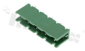 Pluggable terminal block; pitch 7.62mm; 5-ways; male; straight pin header; closed type; UL 300V/15A; TUV:400V/20A