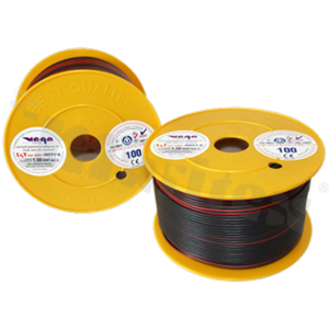 Przewód pojedynczy LGY/H05V-K; z wielodrutową miedzianą żyłą; czarny/czerwony; przekrój 1.50mm2; AWG 16; 500V; -40+105 st.C; 100m.