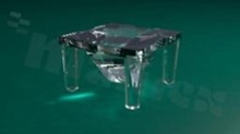 Lens for LED high power; mid power; angle: oval10 x 26 degrees ; Number of LEDs: 1; Dimensions: 9.9x9.9mm; Height: 6.4mm; material: PC; Fastening: snaps