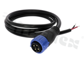 3-pole male connector with 3*18AWG SJTW cable 0.5 meter