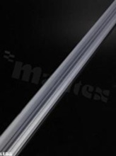Soczewka do diod LED high power; kąt rozsyłu: asymetryczny; ilość diod: optyka liniowa; rozmiar: 40x3000mm; wysokość: 8.8mm; rodzaj materiału: PMMA