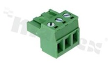 Pluggable terminal block; 5.08mm pitch; 3-ways; female; for wire 2.50mm2(28-12AWG); wire insertion direction same as plug-in direction; p.bronze contacts; brass cage; UL 300V/15A