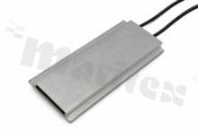 Grzałka PTC;106x40x6.5 mm; 220V/200 ± 20; Cable: UL1332, 20AWG, 250mm gługość kabla czarnego i kabla w innym kolorze