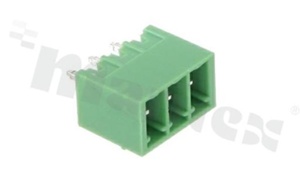 Pluggable terminal block; pitch 3.50mm; 3-ways; male; straight pin header; closed type; UL 300V/8A; TUV:250V/7A