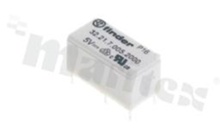 Electromagnetic relay; contact rating current 8A; coil voltage 12VDC; 2 changeover contact (2C); coil power 400 mW; 8A/30VDC; 8A/250V AC