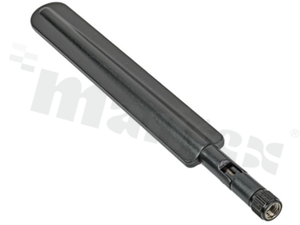 Antena; prętowa łamana; LTE; 698-2700MHz; 4.8dBi; Liniowa; RP-SMA; przykręcana; 172x18mm; czarna