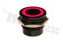 Piezoelectric switch; monostable; 22mm; cable 30cm; aluminium ALU6061; red-green-blue illumination; LED 12V.