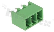 Listwa zaciskowa rozłączalna; w rastrze 3.81mm; 3-torowa; męska; pionowa; zabudowana; UL 300V/10A; TUV:300V/10.5A