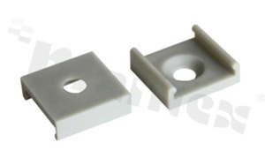 NPROFILE-H-P-G0, plastic holder, gray, for ALU1, ALU2, ALU3, ALU4 profiles and nProfile 2, RoHS