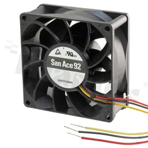 Fan; DC; 12VDC; 92x92x25mm; 1.65m3/min; 35.0dB.