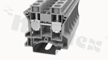 DIN screw terminal block; 1 level; wire 1,5-25mm2; AWG14-3;screw type; grey; 1000V 76A;