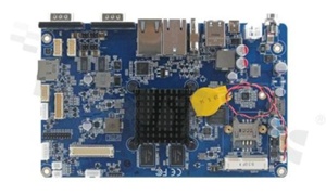 Komputer jednopłytkowy ARM; NXP i.MX6 Cortex-A9 Quad 1GH; RAM: 2GB; eMMC 8GB; 4xCOM; 6xUSB; 2xLAN; HDMI; VGA; MiniPCIe; SIM; Micro SD; DIO; Audio; temp. pracy: -20+80C; zasilanie: 12-24V DC