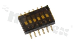 DIP Switch; SMD; 6-poles; pitch 1.27mm