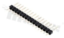 Listwa stykowa do PCB; w rastrze 2.54mm; 1x16 styków; montaż: THT; męska; prosta; jednorzędowa