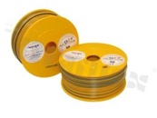 Przewód pojedynczy LGY/H05V-K; z wielodrutową miedzianą żyłą; żółty/niebieski; przekrój 2.50mm2; AWG 14; 500V; -40+105 st.C; 50m.