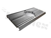 Radiator aluminiowy; wersja sandblasted + anoda; kolor srebrny; waga 1.kg, miejsce na wentylator; wymiary: 312x160mm