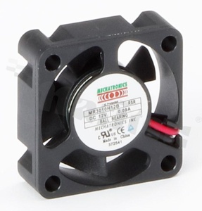 Wentylator; DC; 12VDC; 30x30x10mm; 0.115m3/min; 20.50dB; 2 przewody