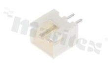 Header for PCB; pitch 2.50mm; 2-contacts; THT; male; top entry; 250V/3A