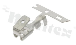 Konektor płaski; żeński/męski; 4.8mm; 0.5mm; na przewód: 0.75-1.5mm2; mosiężny; cynowany; nieizolowany