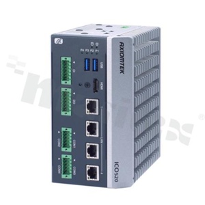 DIN-Rail Fanless Embedded System with 12th Gen Intel Core i7/i5/i3 or Celeron Processor; 4 2.5GbE LAN; 2 HDMI; 4 USB; 4 Isolated COM; and Isolated DIO (8-in/8-out)