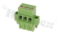 Pluggable terminal block; 5.0mm pitch; 3-ways; female; for wire 2.5mm2; with fixing screws; p.bronze contacts; brass cage; UL 250V/12A
