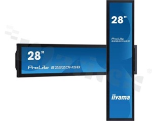 Monitor 28"; 16:3; 24/7; 16.7M kolorów; 1920x360; jasność 1000 nitów; kontrast 1000:1; kąt widzenia 178/178; VGA; DVI; HDMI; Mini jack; COM; 2x Głośnik 5W; temp. pracy: 0+50 st.C; zasilanie 12V DC; VESA