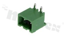 Pluggable terminal block; pitch 5.00mm; 2-ways; male; R/A pin header; closed type; UL 300V/8A; TUV:250V/7A