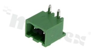 Listwa zaciskowa rozłączalna; w rastrze 5.00mm; 2-torowa; męska; kątowa; zabudowana; UL 300V/8A; TUV:250V/7A