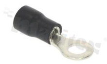 Ring terminal; M5; for wire 2.5-4mm2; isolated black; Imax - 37A