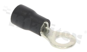 Ring terminal; M5; for wire 2.5-4mm2; isolated black; Imax - 37A