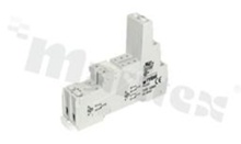 Socket for relay RM84; RM85; RM87L; RM87P; RMB841; RMB851; 12A; 8 pins; Mounting: DIN; 12A/300 VAC