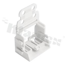 Adapter; for 10-wire connectors from 221 series; 4mm2; screw mounting; screw mounting; white