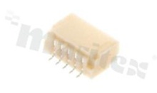 Header for PCB; pitch 1.00mm; 5-contacts; SMD; male; side entry; 50V/1A