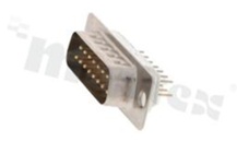 D-Sub Connector; male; 15 contacts; straight