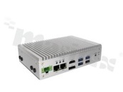 Fanless Embedded System with Intel Celeron J6413, up to 32GB DDR4 RAM, M.2, HDMI, DP, 2x LAN, 3x USB 3.0, USB 2.0, 4x COM, power supply 12-30V DC, oper. temp. -20...+60C,