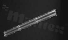 Soczewka do diod LED high power; kąt rozsyłu: asymetryczny ; ilość diod: 3; rozmiar: 20x286mm; wysokość: 6.4mm; rodzaj materiału: PMMA; sposób mocowania: klej