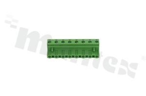 Pluggable terminal block; 7.50mm pitch; 8-ways; female; for wire 2.50mm2(28-12AWG); wire insertion direction same as plug-in direction; p.bronze contacts; brass cage; UL 300V/15A