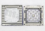 Fan filter; 106x106x22mm; plastic.