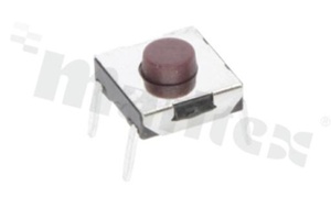 Tact Switch; THT; dimensions 6.0x6.0; h=3.1mm; vertical; operating force 160gf; button: round