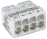 Szybkozłączka instalacyjna; 8-torowa; zacisk sprężynowy; przekrój przewodu 0.5-2.5mm2; 24A/450V