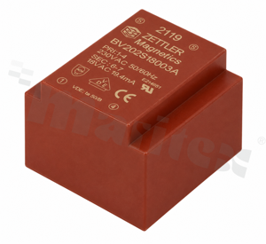 Transformator: zalewany; 0.35VA; 230VAC; 18V; PCB; 24x16x23mm