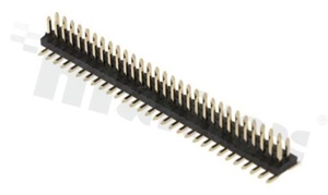 Listwa stykowa do PCB; w rastrze 1.27mm; 2x30 styków; montaż: SMD; męska; prosta; dwurzędowe; z uchwytem pick&place