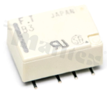 Przekaźnik elektromagnetyczny; prąd znamionowy 2A; napięcie cewki 3V DC; podwójny styk przełączny (DPDT); moc cewki 140mW; 1A/30V DC; 0.3A/125V AC; montaż: SMT