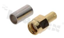 Female Crimp Connector; reverse; straight; 50 Ohm; for cable RG58; RoHS