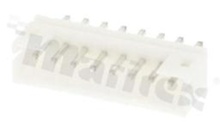 Header for PCB; pitch 2.00mm; 8-contacts; THT; male; top entry; 100V/2A