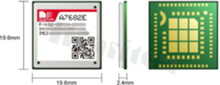 Module; LTE Cat1/3G/2G; FOTA; 3.4-4.2V; LCC+LGA; 19.6x19.6x2.4mm; Europe; (SIM800C, SIM868 compatible)