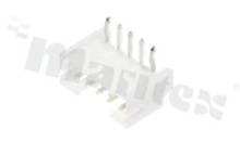Header for PCB; pitch 2.00mm; 5-contacts; THT; male; side entry; 100V/2A