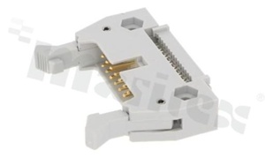 IDC connector; pitch 2.54mm; 16-contacts; male; for ribbon cable AWG#26-#28